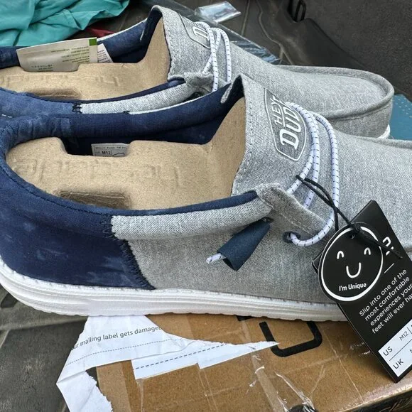 HEY DUDE WALLY FUNK TIE DYE INDIGO 12 - Picture 3 of 5